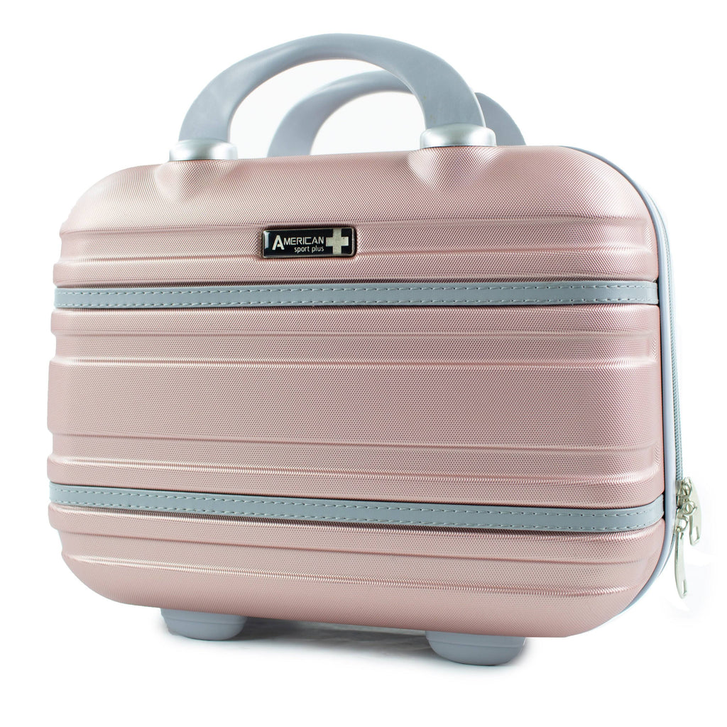 2 Piece Carry-On Cosmetic Luggage Set Black I79811