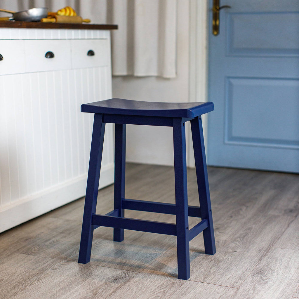 White Saddle Stool C391470