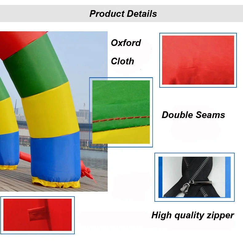 Inflatable Rainbow Twin Arches Wedding Arch Double Stander 26*13ft with Blower X1097
