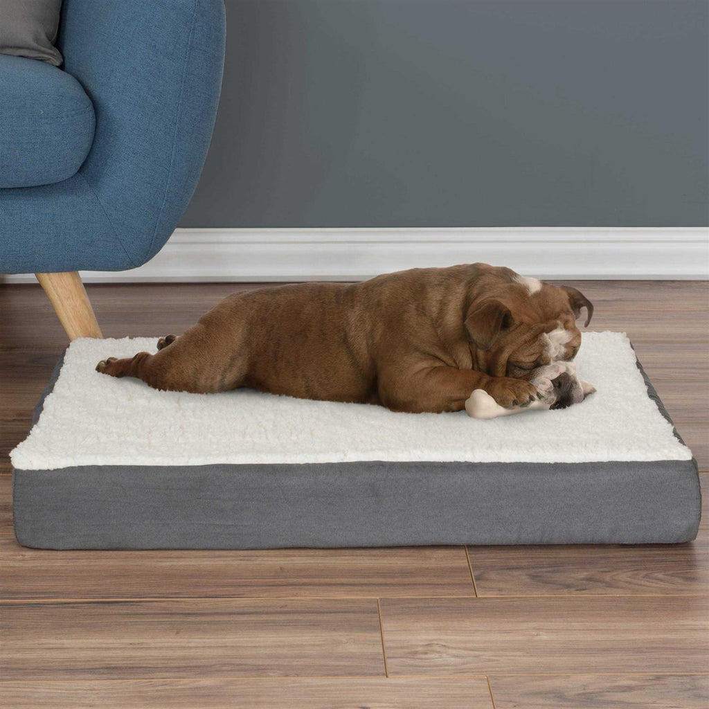 Sherpa Dog Bed with Memory Foam Cover G324