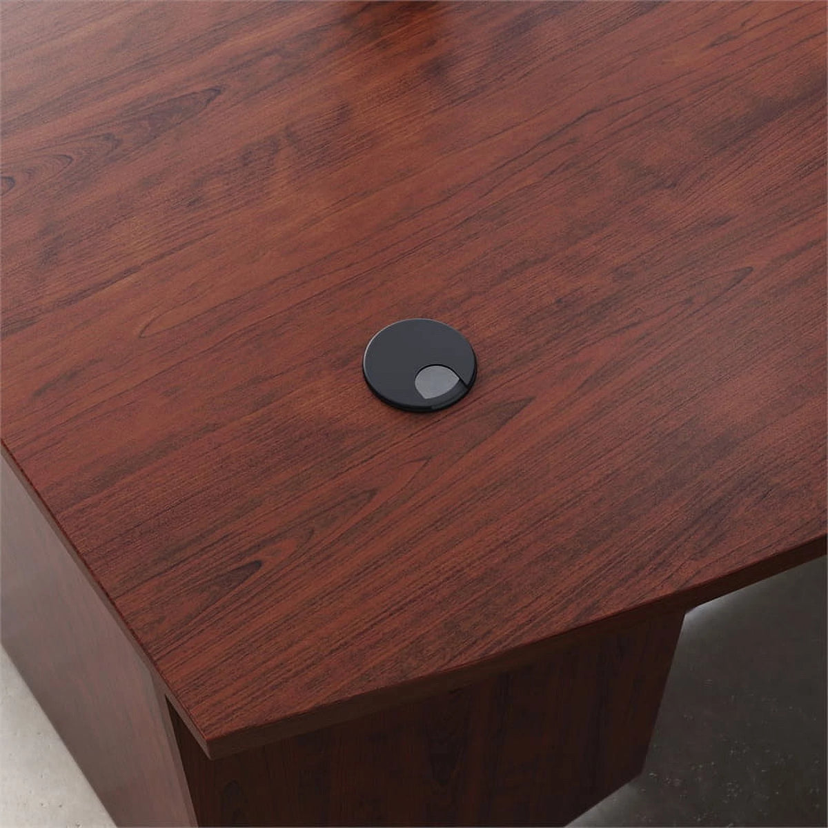72" x 36" Bowfront Executive Desk in Classic Cherry U14213