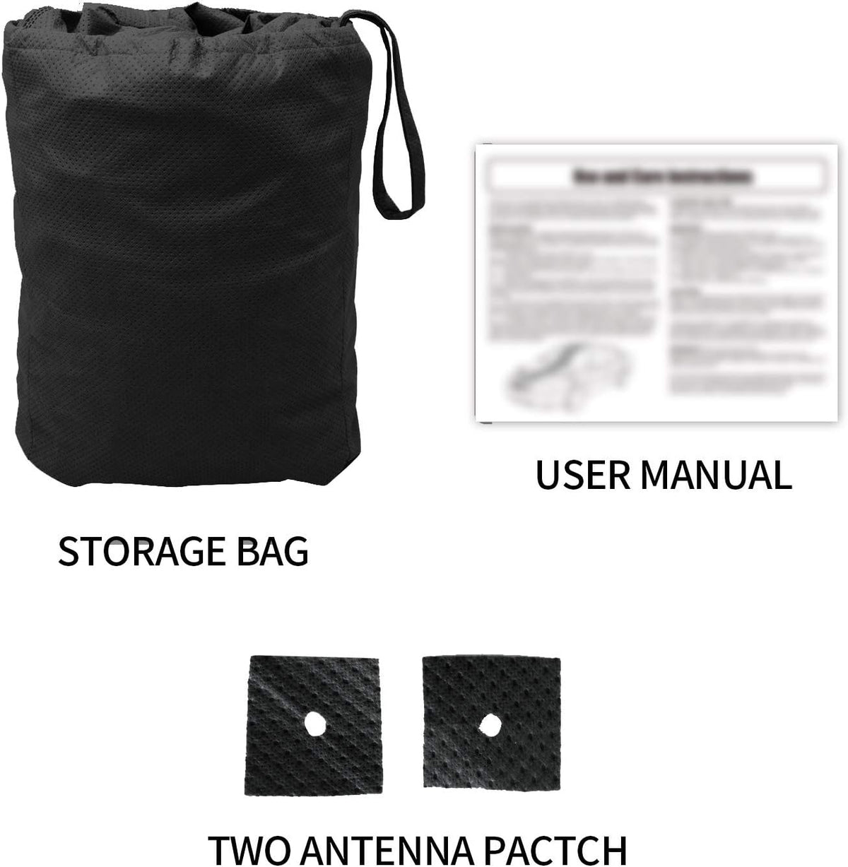 Black 4 Layer Waterproof Car Cover for Jeep Wrangler 4 Door G86694