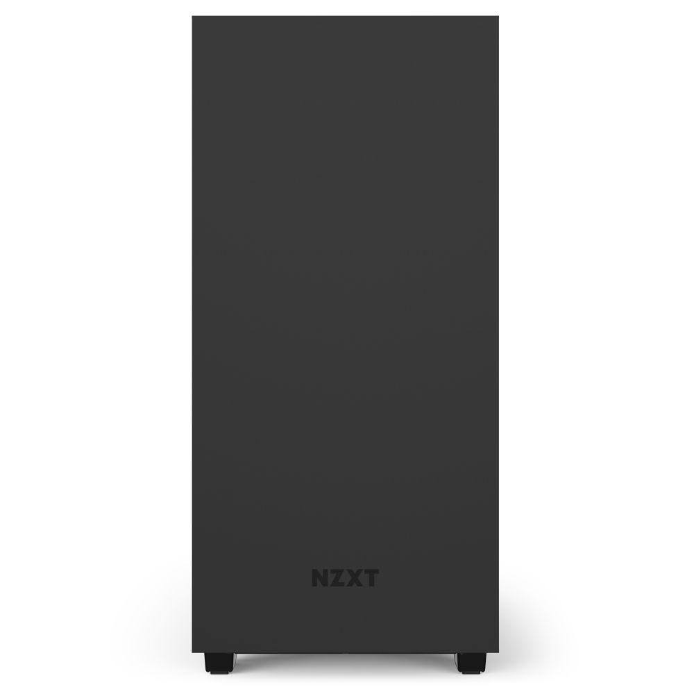 Matte Black/Red Compact Mid-Tower Case with Tempered Glass A51320