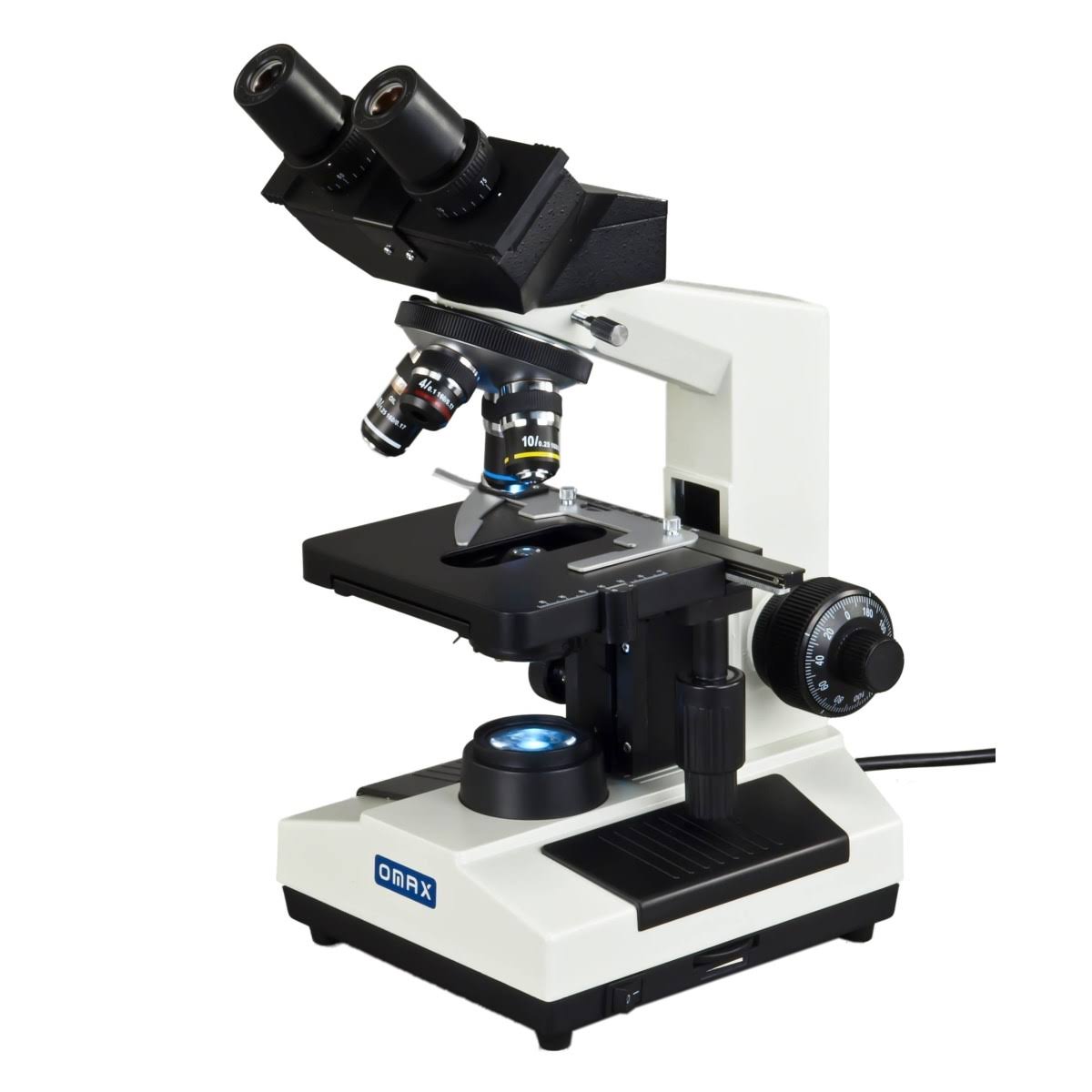 40X-2000X Compound Binocular LED Biological Microscope with Aluminum Carrying Case V5860