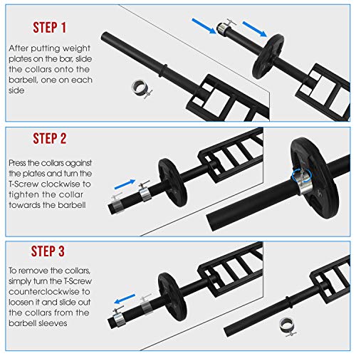 Multi Grip Barbell & Cable Attachment with 2 Collars D9130
