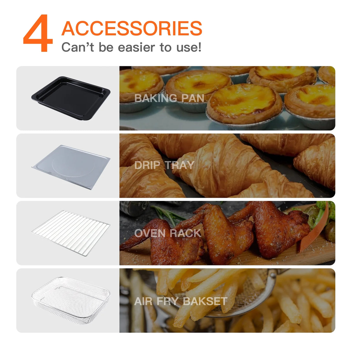 7-In-1 Air Fryer Toaster Convection Oven Combo 24 Quart X3304