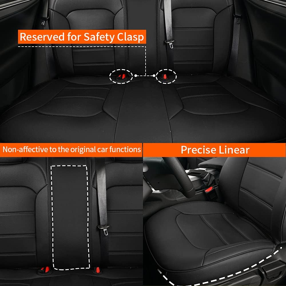 Black Full Set Car Seat Cover P788