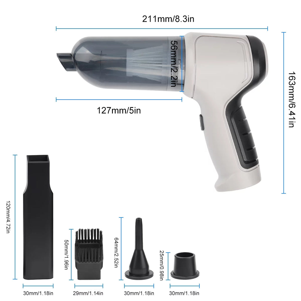 4 In 1 Handheld Wireless Car Vacuum Cleaner 9000Pa Strong Suction Mini Cleaner W279881