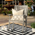 Grey Wash Acacia Outdoor Rocking Chair W80163