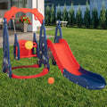 Toddler Slide and Swing Set with Basketball Hoop X227