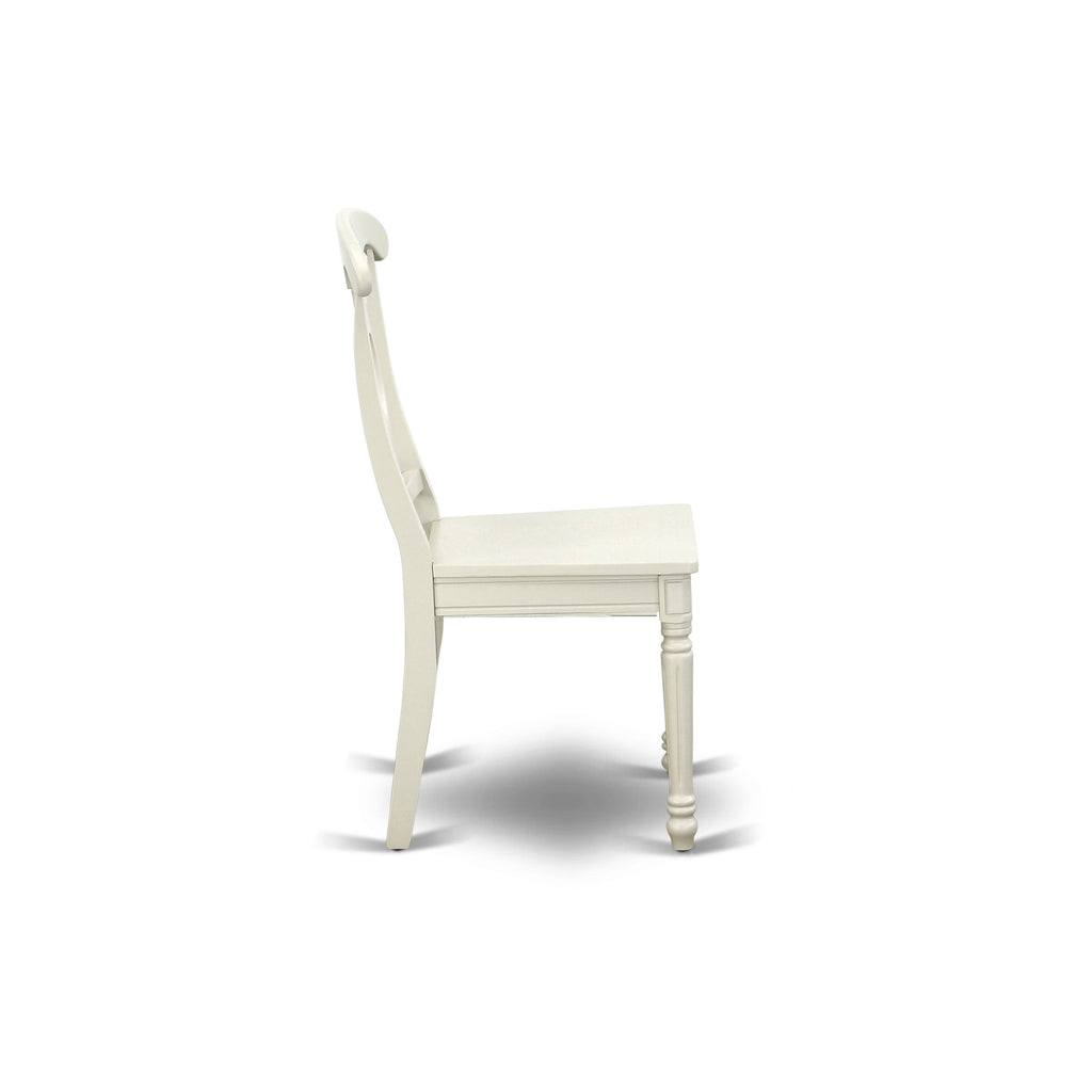 3PC Round Table with Two 9-Inch Drop Leaves and 2 Panel Back Chairs G302315