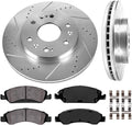 6 Lug Rotors + Ceramic Brake Pads + Hardware H694795