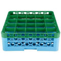 Green Color-Coded Glass Rack with 2 Extenders W9333