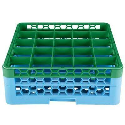 Green Color-Coded Glass Rack with 2 Extenders W9333