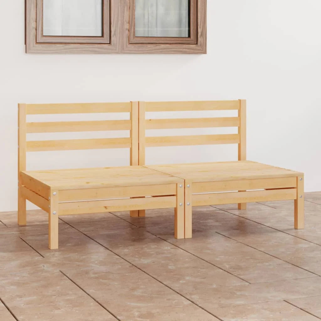 Patio 2-Seater Sofa Solid Pinewood V963389