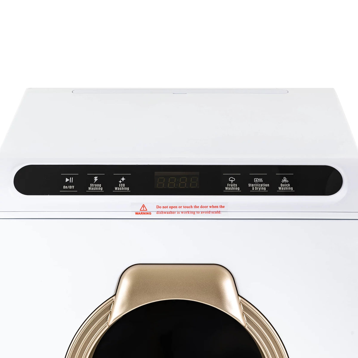 900W White Compact Countertop Dishwasher P712