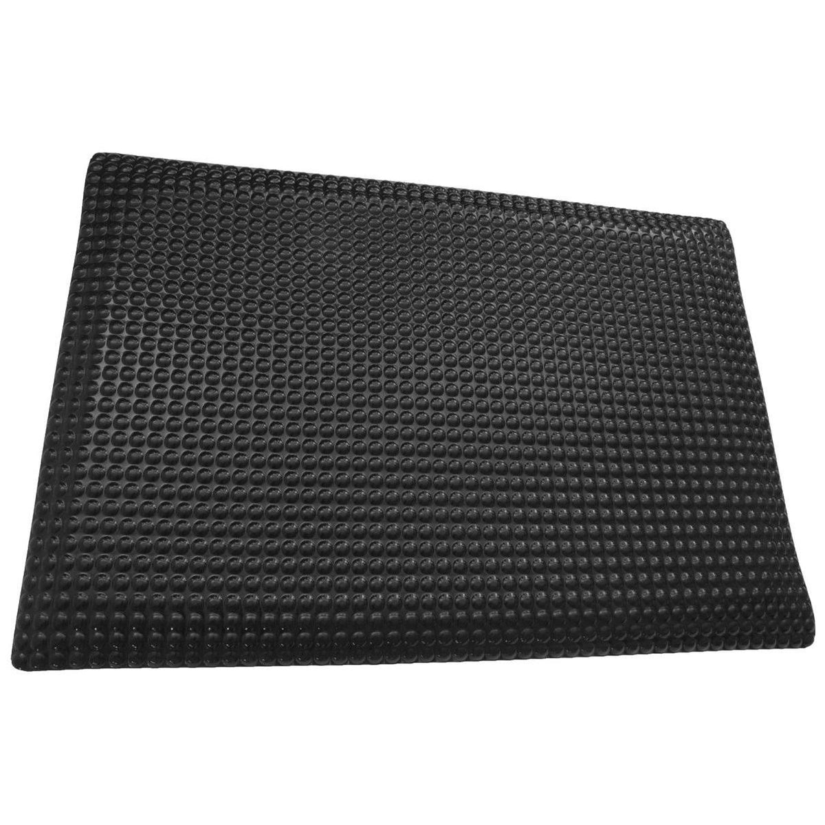 Glossy Black Anti-Fatigue No-Slip Mat - 2 ft. x 17 ft. x 0.62 in. V2831