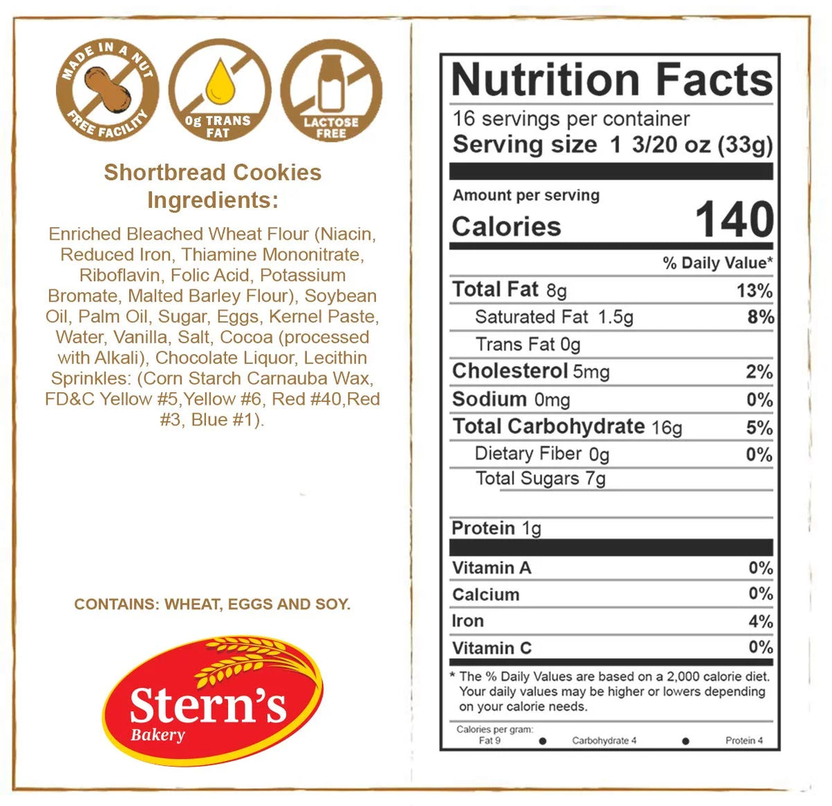 16 Count Individually Wrapped Cookies U3993