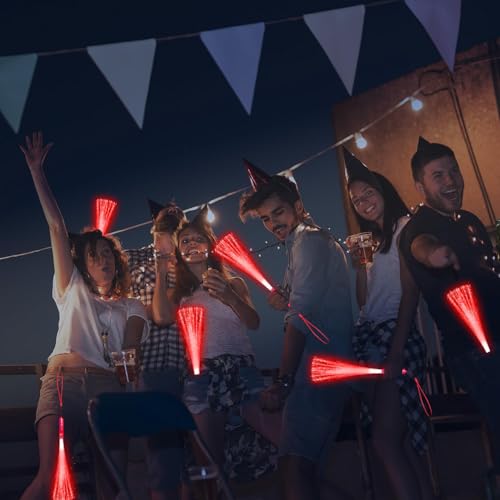 60 PCS White Fiber Optic LED Light Up Wands with 3 Flashing Modes Q70282