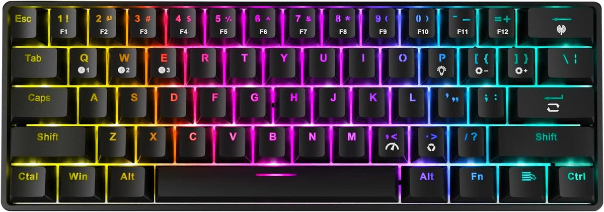 61 Keys RGB Wireless and Wired Mechanical Gaming Keyboard Y9374