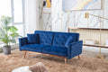 Blue Velvet Sofa Loveseat Set Z7943