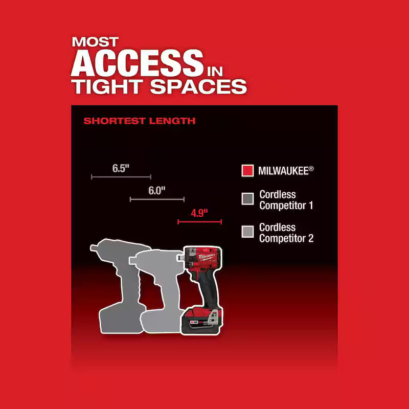 18V Lithium-Ion Brushless Cordless 1/2 in. Compact Impact Wrench Kit U786
