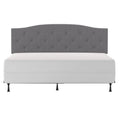 King Cal King Upholstered Headboard in Glacier Gray Fabric Q661720