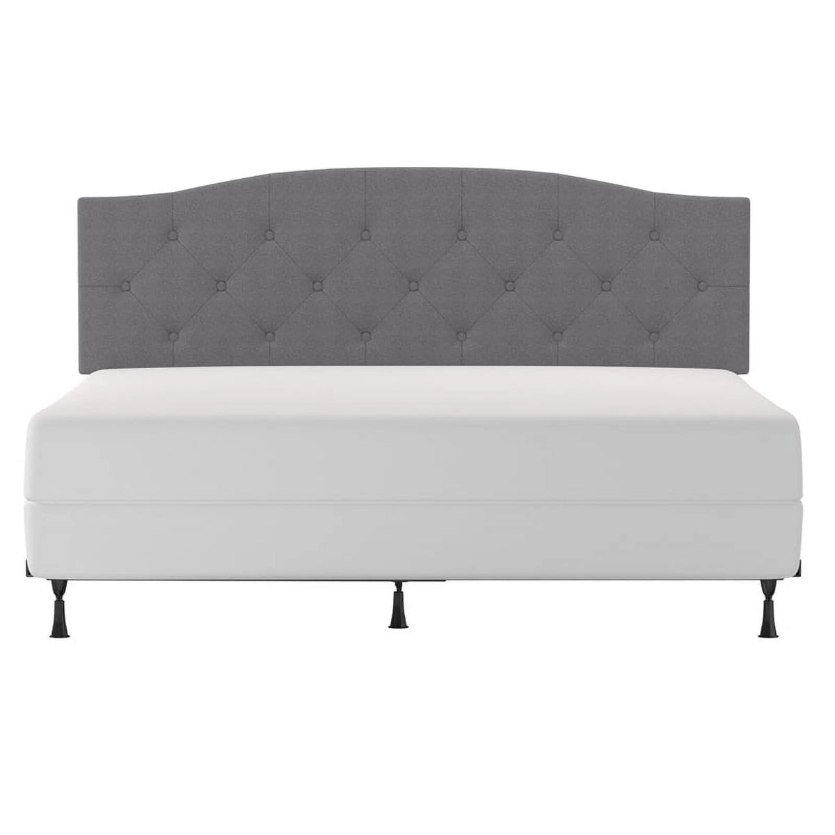 King Cal King Upholstered Headboard in Glacier Gray Fabric Q661720