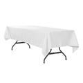 60"X120" Rectangular Polyester Tablecloth White S9311