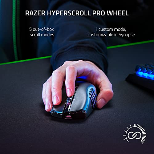 Wireless Gaming Mouse with Interchangeable Side Plate, 20K DPI Optical Sensor, Chroma RGB Lighting M69003