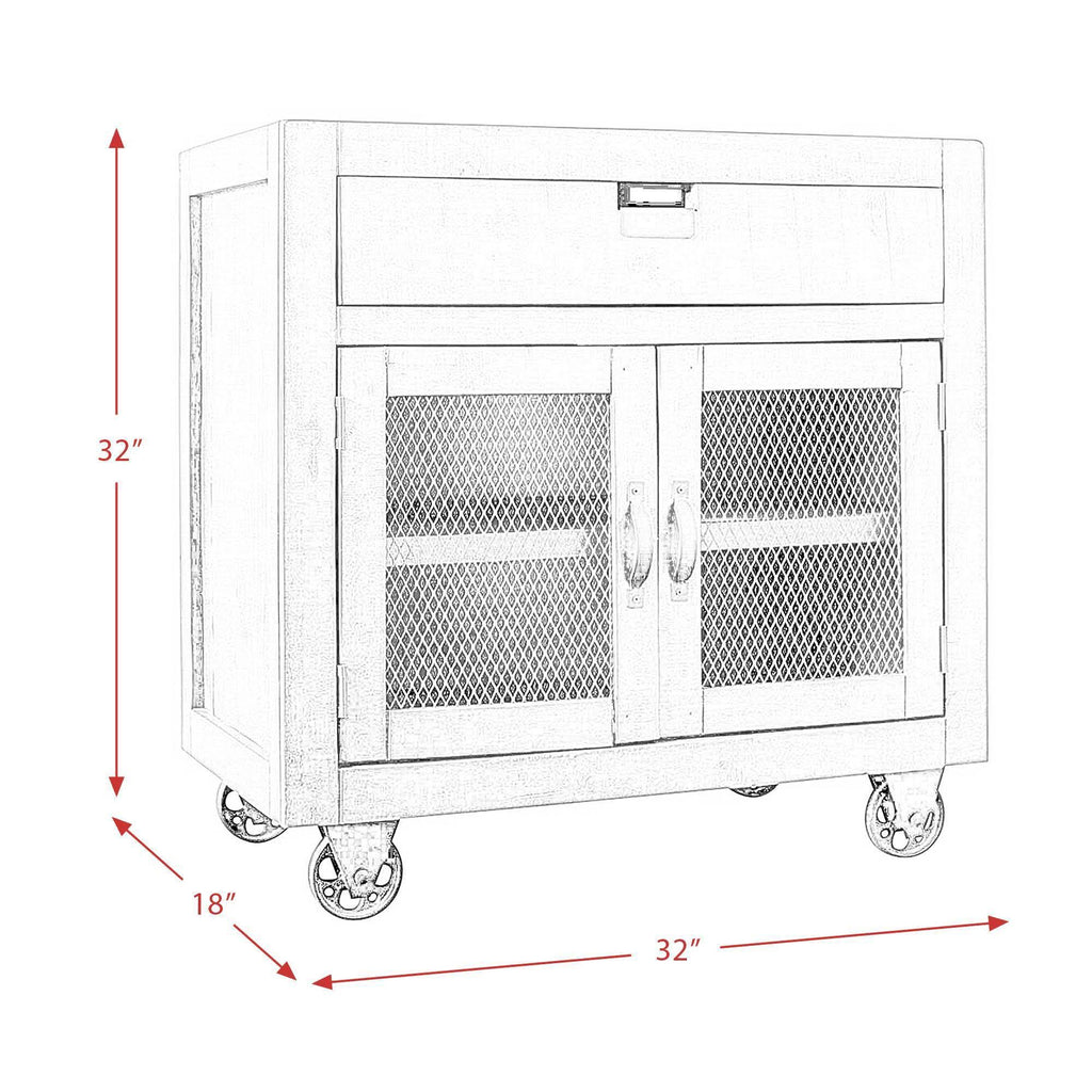 Blue 2-Door Accent Chest Z447971