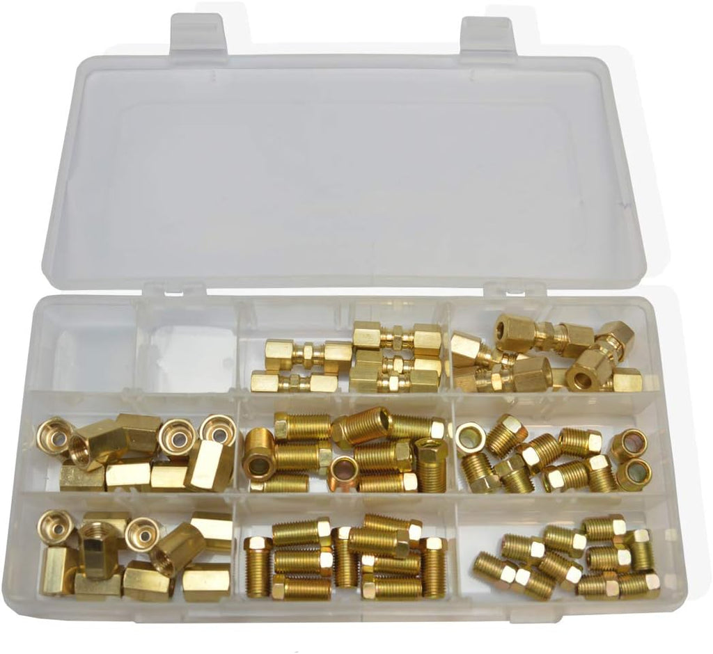 3/16" and 1/4" Brakeline Fittings Kit 70 Pieces Z487981