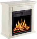26’’ Electric Fireplace Heater with Remote Control, White M137382