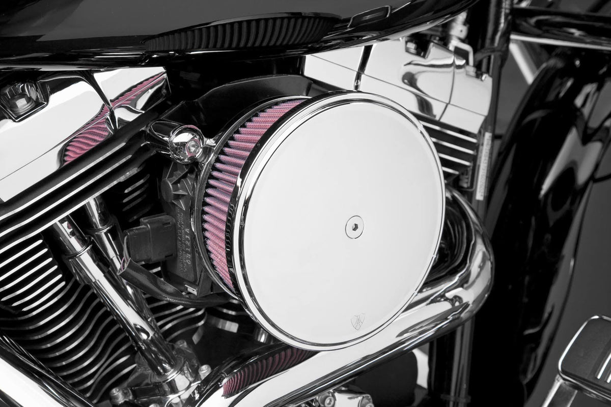 Chrome Air Filter Kit with Cover Q100