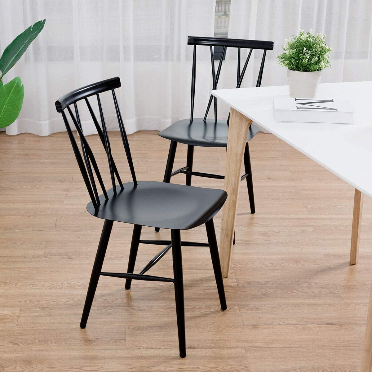 Black Stackable Dining Chair C3103