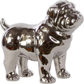 Ceramic Standing American Bulldog Chrome Silver M60624