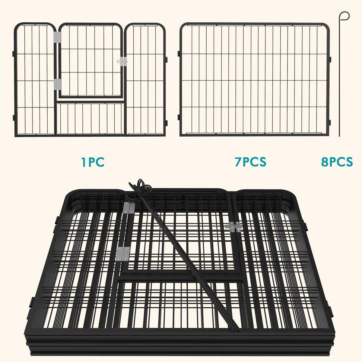 Heavy Duty Metal Dog Playpen O711