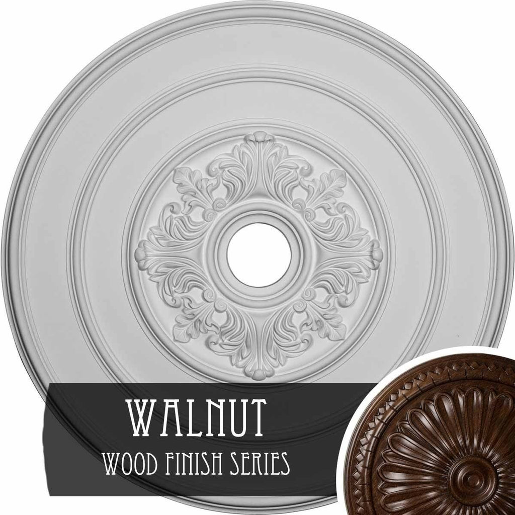 Walnut Finished Ceiling Medallion P57284