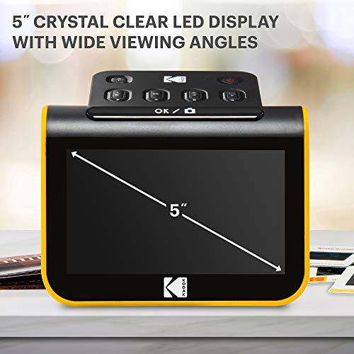 Film & Slide Scanner with 5” LCD Screen, 22MP JPEG Photos, Compatible with 135, 126 and 110 Film X40477