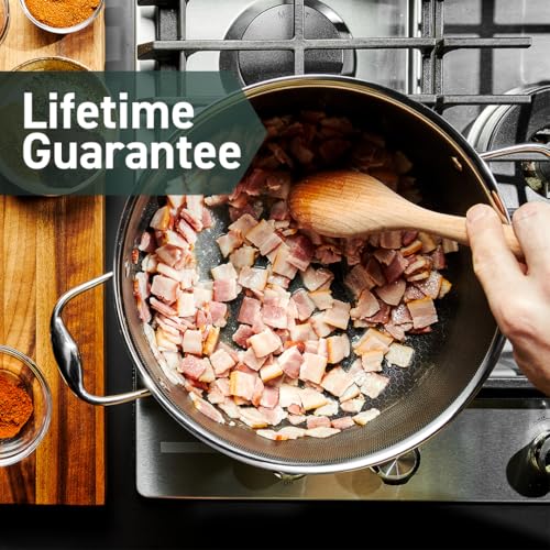 6-Piece Nonstick Pot Set with Tempered Glass Lids W460748