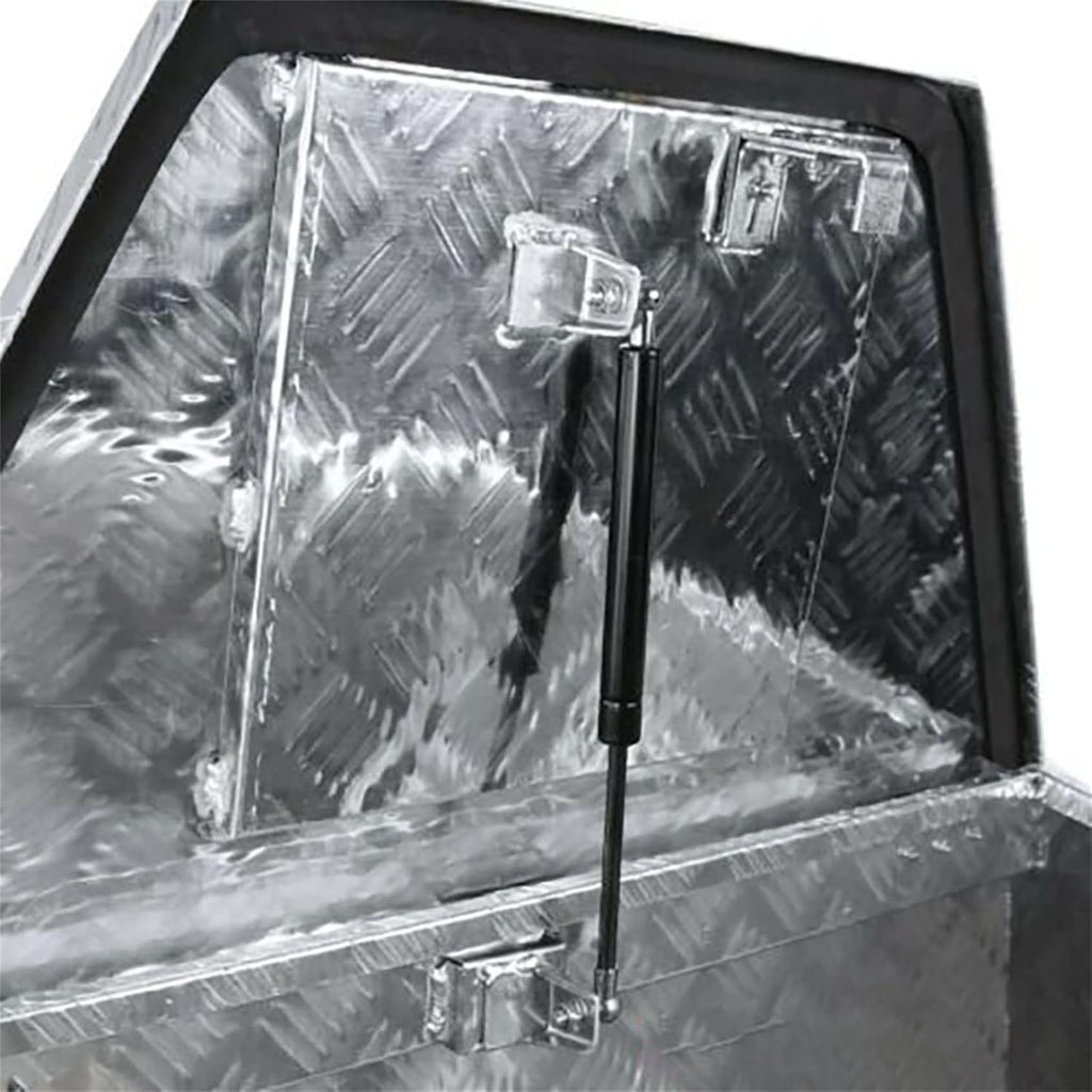 Aluminum Trailer Tongue Tool Box Diamond Tread Silver 29 x 15 x 18in R100