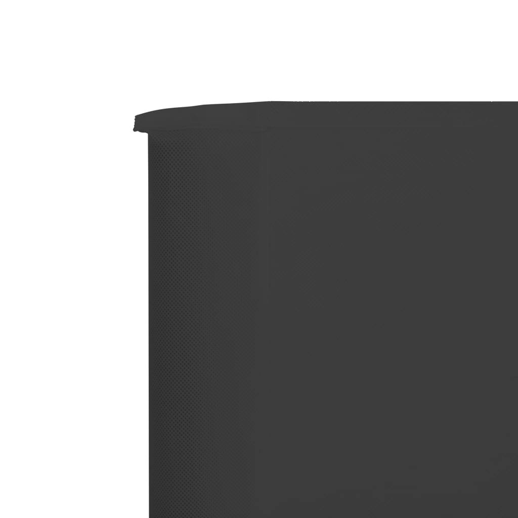 5-Panel Wind Screen Fabric 600x120 cm Anthracite I747508