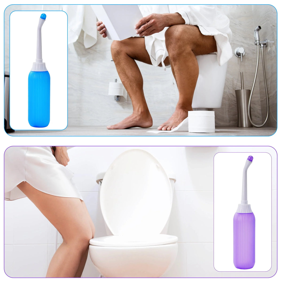2 Pack Portable Travel Bidet Bottle with Travel Bag X515