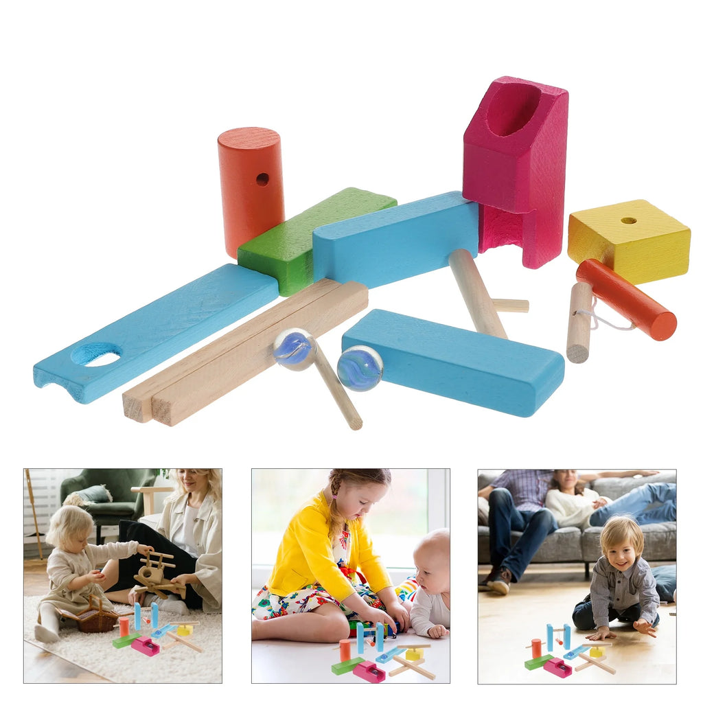Wooden Dominoes Blocks Building Toy Educational Toys N638