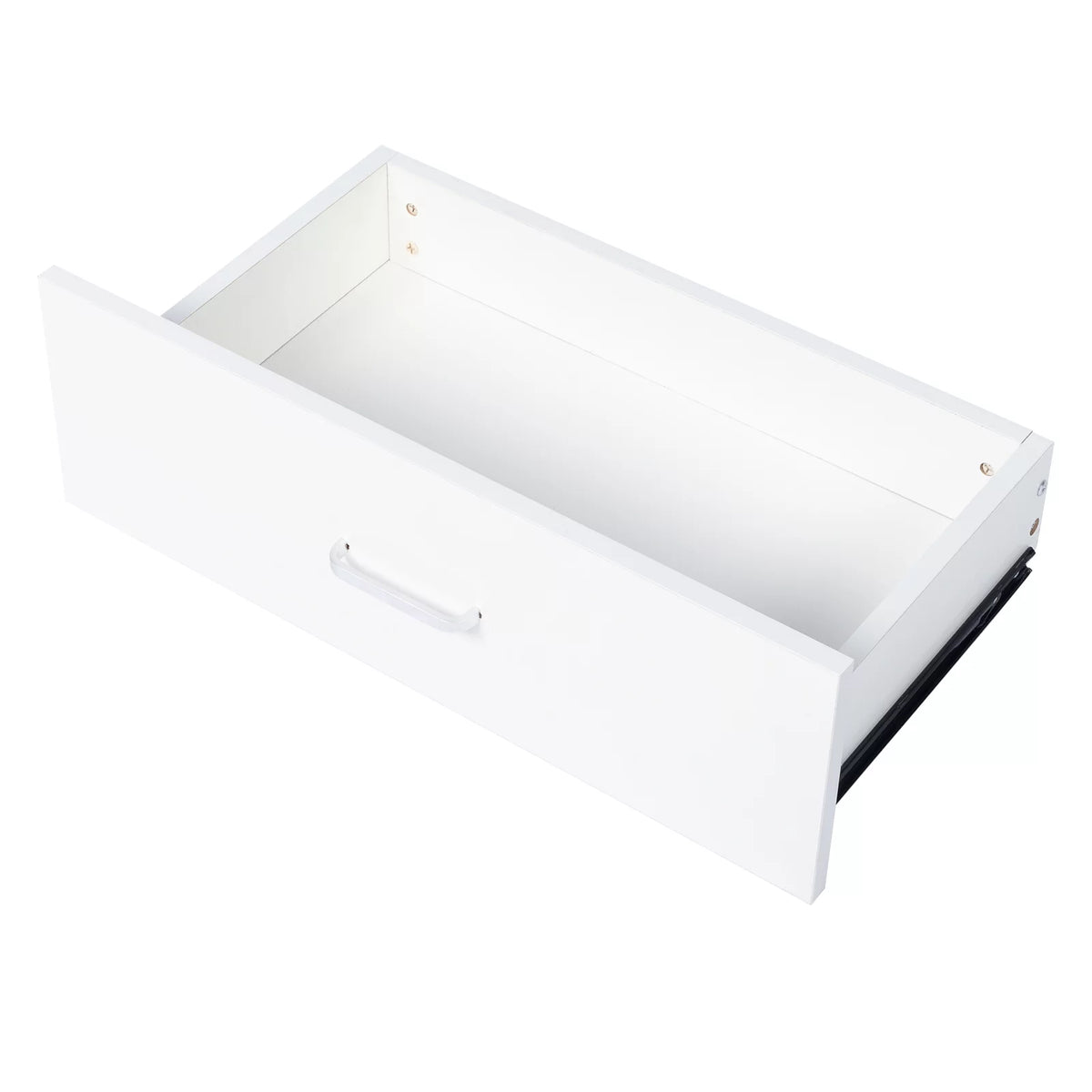 White 3-Drawer Dresser with Metal Handles C20530