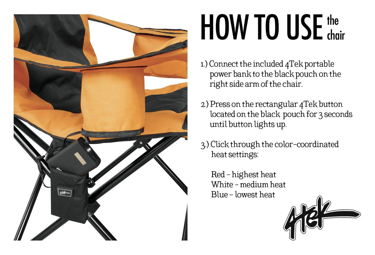 Heated Outdoor Folding Camping Chair L630085