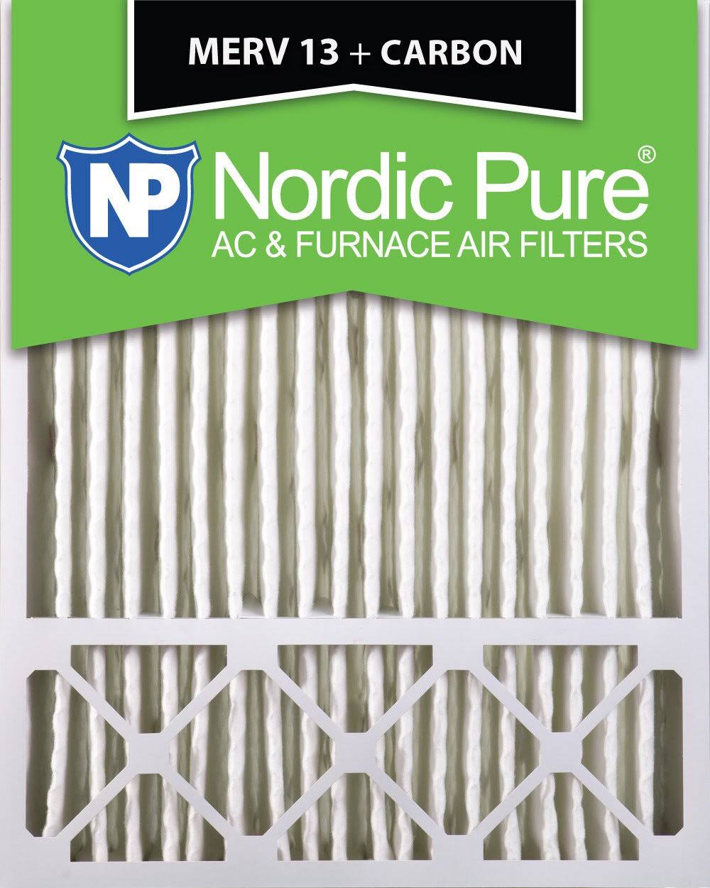 20x25x5 MERV 13 Carbon Air Filter, 1 Pack Q8095