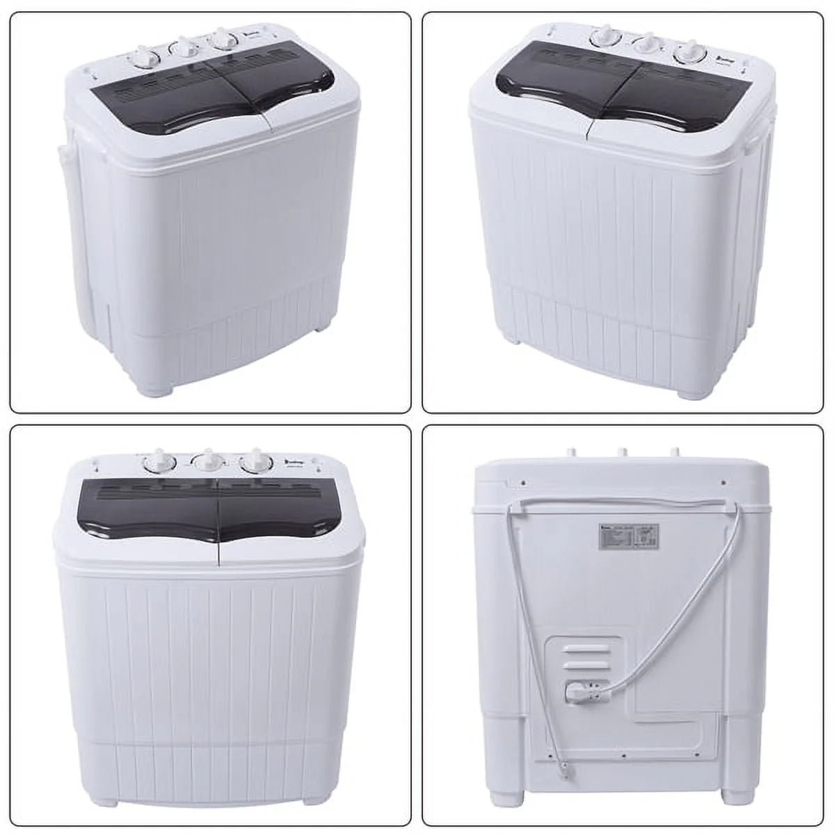 Portable 14.3lbs Washing Machine with Drain Pump T873842