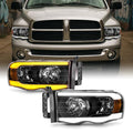Black Headlight Pair with LED U9607