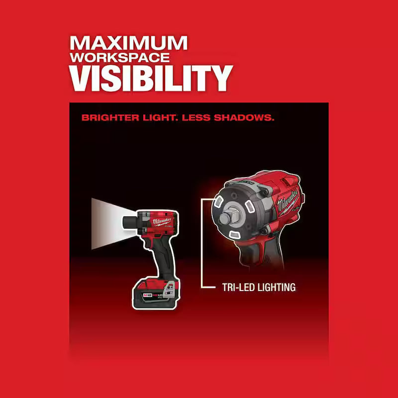 18V Lithium-Ion Brushless Cordless 1/2 in. Compact Impact Wrench Kit U786